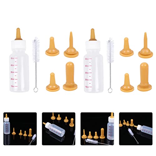 POPETPOP 3 Definir Pet Alimentando Garrafa Gotas de Gotas Alimentando Kits de Garrafa Com Mamilos de