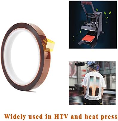 3 Pack PTFE Teflon Sheet 12 x 16" and 3 Rolls 10mm X 33m Heat Resistant Sublimation Tape,Thermal Tape for Heat Press Transfer,Non Stick Paper Reusable Craft Mat,Protects Iron,for Heat Press Machines