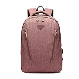 FANDARE Mochila de Viaje para Ordenador Portátil 12.9 Pulgadas 10L Mochila de Negocios con Puerto de Carga USB para Hombre y Mujer para Trabajo Deporte y Viaje Marrón