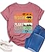 Earth Day Shirt Womens Protect The Environment Shirts Earth Tshirt Funny Environmental Graphic Tee Short Sleeve Tops Pink
