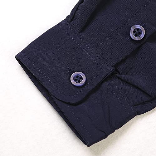 OCHENTA Boys' Button Down Long Sleeve Fishing Shirt Quick-Dry UV Sun Protection Outdoor Tops4