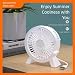 Imagen de PureBowlic Mini ventilador de escritorio USB silencioso