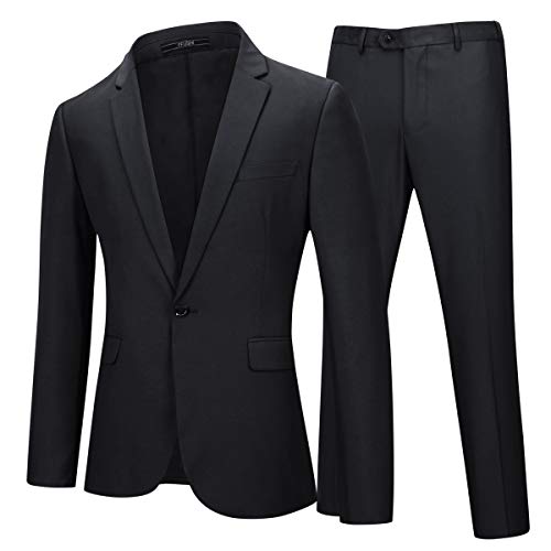Mens One Button Formal 2-piece Suits Tuxedo Multi-color Slim Fit