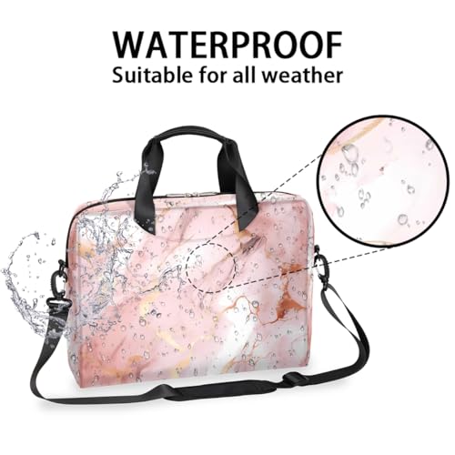 Bolso para laptop rosa dorado de 16 pulgadas, diseño delgado para negocios miniatura 3