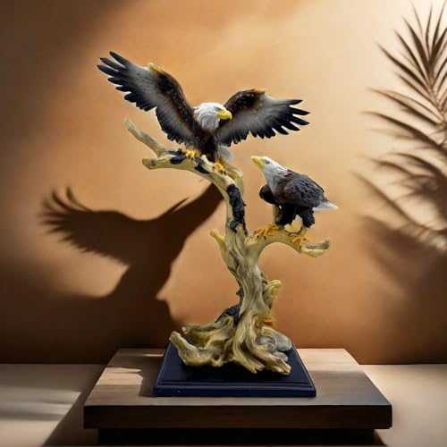 Estatua grande de águila de resina para decoración miniatura 2