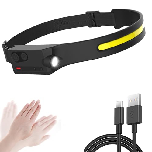 Rechargeable LED Motion Sensor Headlamp with 5 Modes