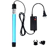 UVC Wand Waterproof/Timer Control /7-inch 7watts Ultraviolet Light Lamp 110v Input 6ft Cord (UVC Without Ozone)