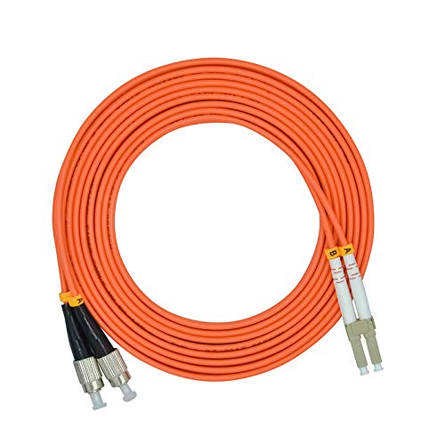 100 Meters 328ft LC to FC Duplex 62.5/125 OM1 Multimode Fiber Optic Cable Jumper Optical Patch Cord LC-FC