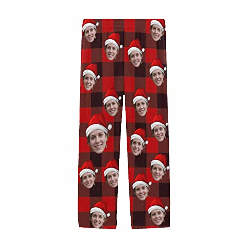 D-Story Personalized Photo Pajama Pants for Men Custom Sleepwear Bottoms with Dog Wife Face Nightwear Lounge Trouser Gift3