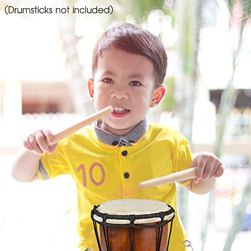 Artcreativity 8 Inch Mini Wooden Toy Drum - Rustic Brown Wood And Authentic Design - Fun Musical Instrument For Children - Gift Idea, Party Supplies, Birthday Party Favor For Boys, Girls, Toddler #TOP4