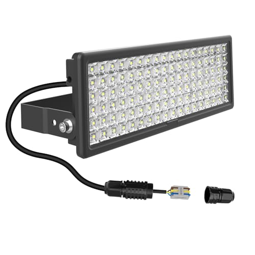 HOPEDAMAI 100W LED Flutlichtstrahler mit Kabelverbinder