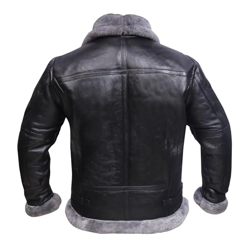 B3 Bomber Jacket Aviator Real Shearling B3 Bomber Jacket Winter Grey3