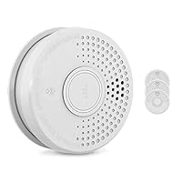 SHD Rauchmelder Set wechselbare Batterien (4X) - DIN EN14604 Geprüft & BSI-Zertifiziert, Brandmelder mit Stummschaltung & Selbsttest Funktion, Rauchmelder Magnethalter geeignet, Feuermelder DOF39