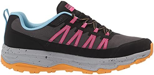 Skechers Women's GO Run Trail Altitude-River Sneaker, Black/Light Blue, 9 | Image 5