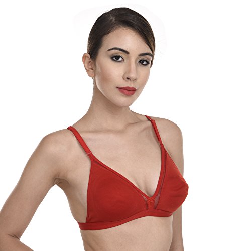 Image of Wirefree Non-Padded Teenager Backless Bra Panty Set for Women /Girls.
