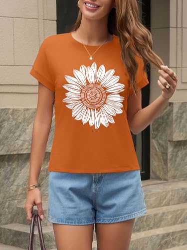 Image of UNCLECAT Womens Crop Tops Loose Fit Cap Short Sleeve Summer Tee | Crew Neck, Solid Color, Graphic, Casual, Going Out, Trendy Outfits, Fashion Clothes, Daily Wear, Work, Vacation