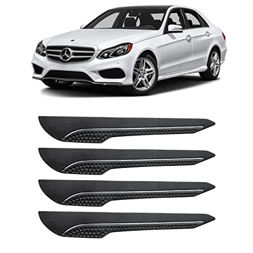 Image of AOSIS-Car Bumper Protector /Bumper Guard for MercedesBenz E-Class with Single Chrome Stripe (4-Pcs)