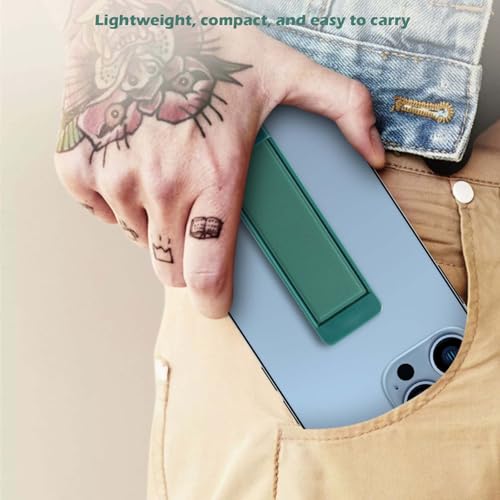 Image of 3PCS Phone Holder for Hand,Push-Pull Wristband Mobile Grip Stand, Phone Back Holder Grip for Selfie, Video Calls, Online Classes, Desk & Bed Use, Black + White + Dark Green