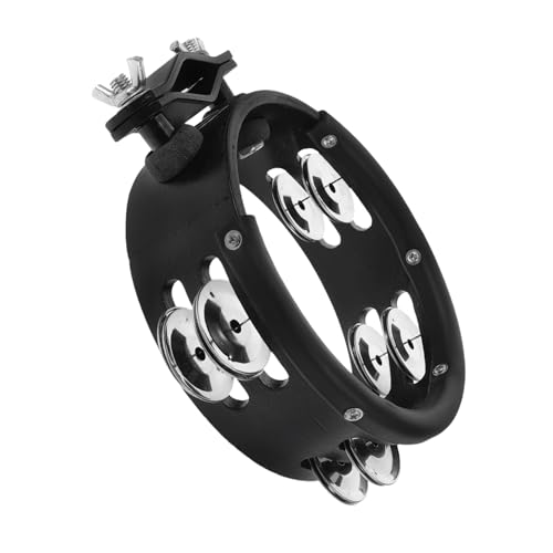 Hoement Tambourine Hand Bell for Adults Drum Supply Musical Instrument Hihat Bell