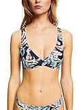 ESPRIT Recycelt: Bügel-Top mit Tropical-Print
