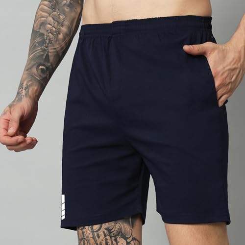 Image of Mehrang Men's Comfort Fit Workout Shorts with Pockets, Gym, Running, Yoga, Crossfit, Weightlifting