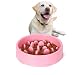 JASGOOD Slow Feeder Dog Bowl New Arriving Fun Feeder Slow Feeding Interactive Bloat Stop Dog Bowls,Pink,Medium