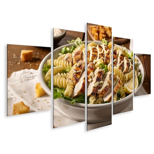 Tableau sur toile poulet grillé avec nouilles islandburner décoration pour cuisine et restaurant