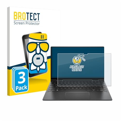 BROTECT Entspiegelungs Schutzglas für HP Envy x360 Convertible (3 Stück) Schutzfolie Panzer Folie Glas Matt [Extrem Kratzfest 9H, Anti-Reflex]