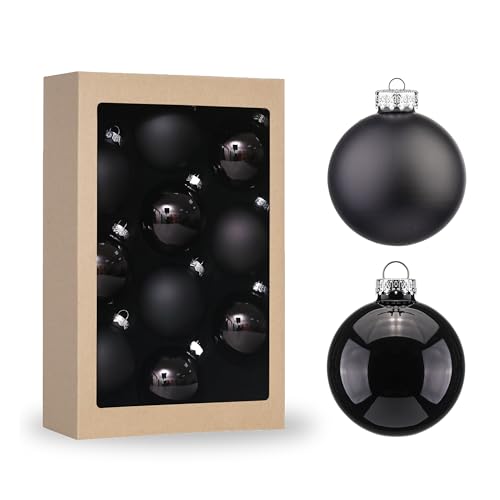 2.64'' Christmas Glass Balls 10pc Festival Xmas Tree Hanging Ornaments