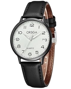 CIVO Damen Armbanduhr Schwarz Weiß