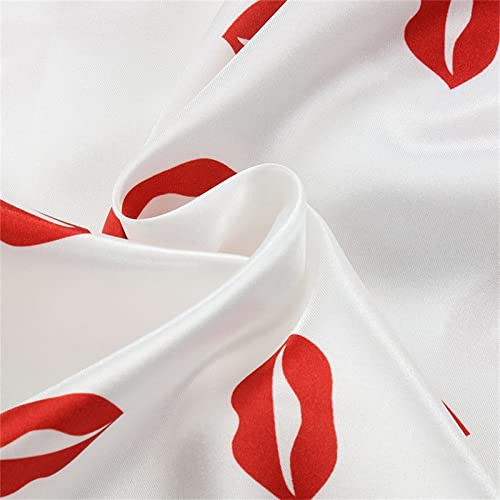 Tween Satin 𝐏a𝐣ama Set Polka Dots Button Down Shirts and Shorts Girls Boys Short Sleeve 𝐒ilk 𝐏ajamas Cute Sl𝐞epwear4