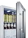 Summit Appliance SCR215L 17-Inch Wide Compact Beverage Center, White; Commercially Approved; Double Pane Tempered Glass Goor