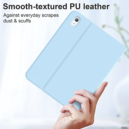 Avrripx 10Th Generation Ipad Keyboard Case With 7-Color Backlight, Multi-Touchpad, Removable Magnetic Keyboard Case With Pencil Holder Suitable For 10Th Generation Ipad 10.9 Inch, Blue #TOP5