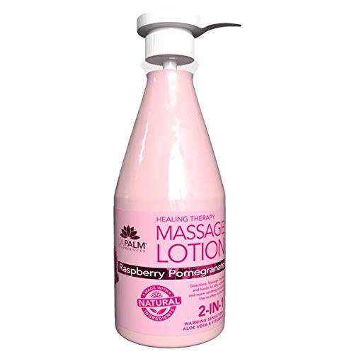La Palm - Organic Healing Therapy Massage Lotion 24oz (Raspberry Pomegranate)