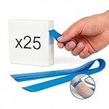 KMINA Stauschlauch (25 Stück) Blau 45 x 2,5 cm Latexfrei mit Strukturierter Oberfläche auf Beiden Seiten Hohe Elastizität Hohe Reißfestigkeit TPR Leicht Anzuwenden