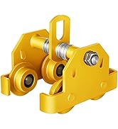 Ryan Manual Trolley 3 Ton Heavy Duty 6600lbs Load Capacity Manual Trolley I-Beam Flange Width 3.9...