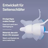 Alpine SleepDeep Ohrstöpsel zum Schlafen – Seitenschläfer & Schnarchen – ultraweiche geräuschreduzierende Ohrstöpsel – 27 dB SNR – hypoallergen, siliconfrei – Größe M – Ansicht 3