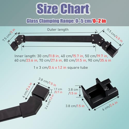 Poste seguro para mampara de ducha Diamond Design con fijación rectangular 3