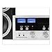 Innovative Technology Classic Retro Bluetooth Stereo System with CD Player, FM Radio, Aux-In, and Headphone Jack, Silver and Black