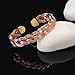 Handmade Elegant Copper Bracelet for Women - Pure Copper Bracelet for Pain Relief and Stress Relief - Adjustable Entwisted Copper Bracelet to Fit many Size Wrist (knitted)