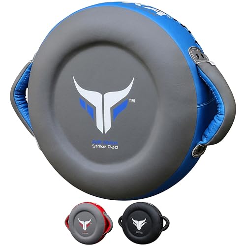 Mytra Fusion Round Pad Kickboxing Punching Training Focus Pad, Standard, Gray
