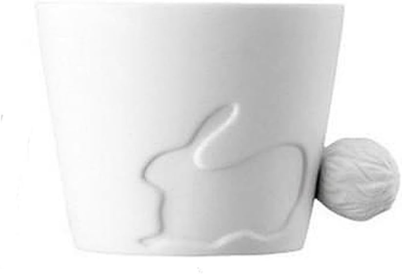 GOOACTION Mugtail Rabbit Mug Animal Tail Mugs Cup,280ml/9.47 oz.