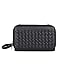 Karla Hanson Ellen Woven Crossbody Phone Wallet (Black)