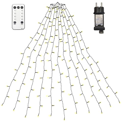 NLNEY Weihnachtsbaum Lichterkette, 2M 400LEDs 20 Stränge...