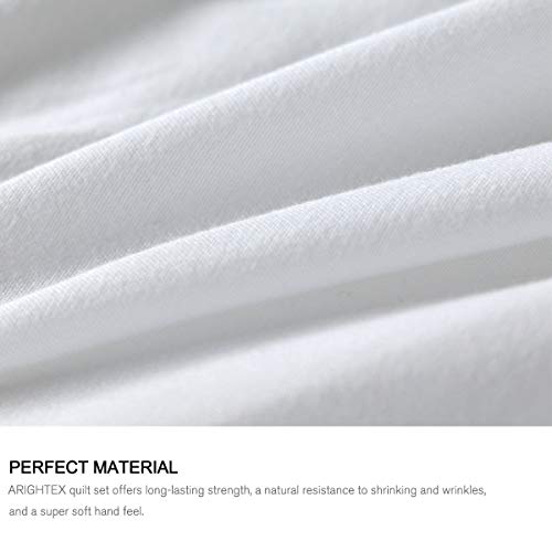 Arightex Fashion Duvet Cover Set Perfume Bottles Pattern Bedspread Black And White Stripes With Pink Hearts Modern Bedding Sets 3 Pieces Stylish Bed Set For Teen Girls (Full) #TOP4