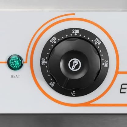 Elektrische Tischgrill 2500 Watt, BBQ Grill mit extragroße Grillfläche, Edelstahl Elektrogrill Antihaftbeschichtung, Elektrogriller Einstellbare Temperatur: 50-300°C, silber – Bild 4