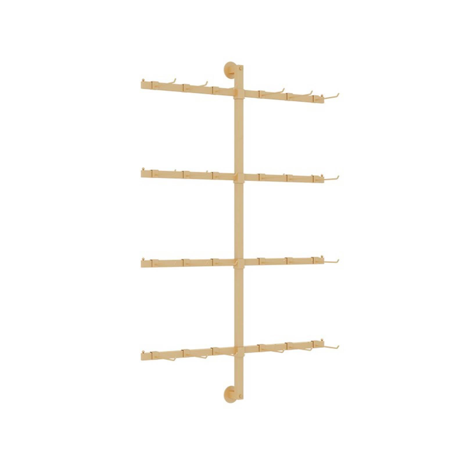 Porte-métal mural multicouche pour chaussettes de bijoux Écharpes Organisateur de chapeau Anti Rust Retail Display Shelf pour boutique Boutique Home Closet Accessoires Support d'espace Économie de sup