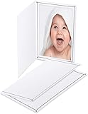 BETTER CRAFTS Cardboard Photo Folder 4x6 - Pack of 100 White