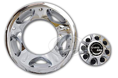 17" Abs Chrome Plated Wheel Simulator Set For Chevy Gmc Silverado 3500 2008~2010 #TOP5