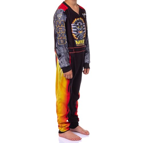 INTIMO Monster Jam Max-D Boys' Union Suit Kids Fleece Maximum Destruction Monster Truck One Piece Pajamas3